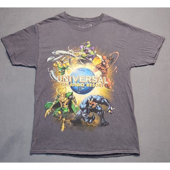 Marvel Universal Studios Orlando Resort Villains Med. T-Shirt Venom Loki Carnage - Picture 1 of 4